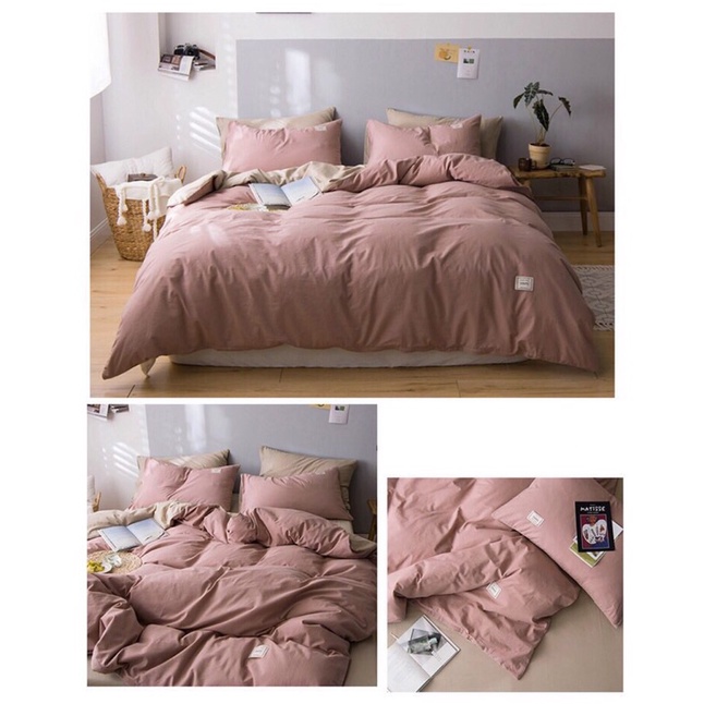 Bộ Chăn Ga Gối ❤️ cotton đũi hè cotton tici đủ size đệm dùng được hai mặt miễn phí bo chun Mượt Decor cao cấp chính hãng