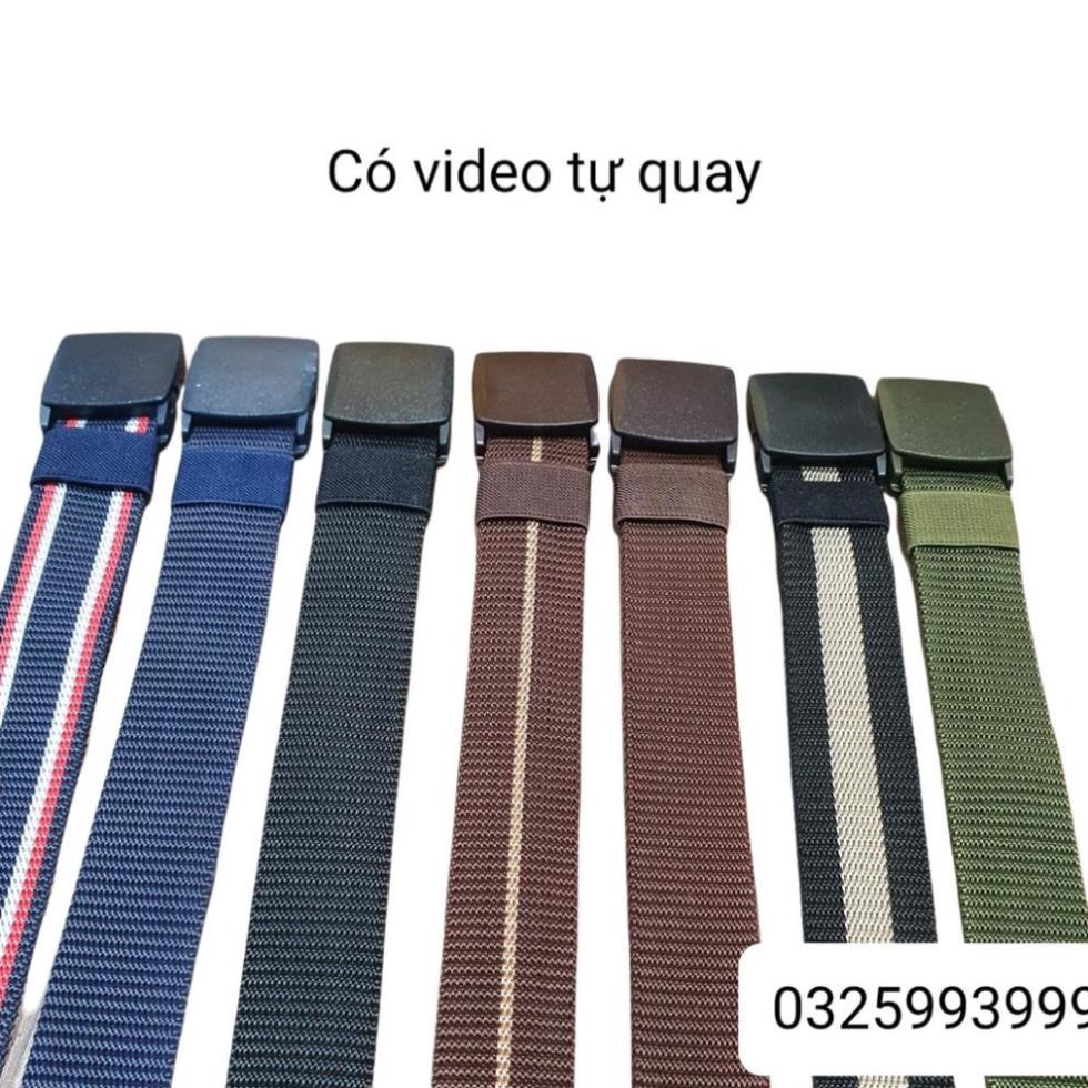 Dây lưng vải dù thời trang đẹp thắt lưng nam quân đội vải dù mặt nhựa nắp gập độc đáo trẻ trung cá tính TL27Z Xịn Xịn