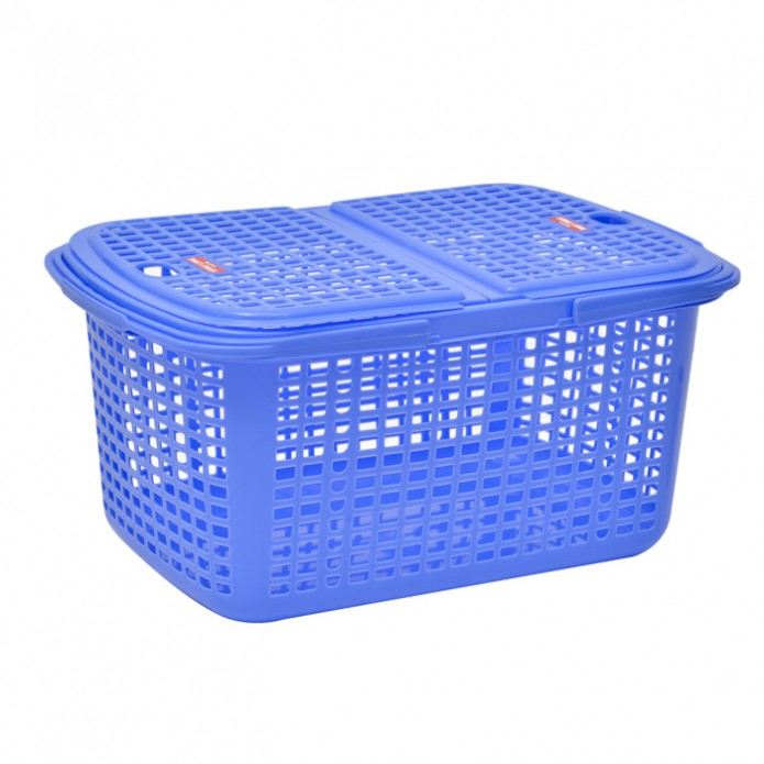 Giỏ đựng đồ sơ sinh, làn đựng đồ đi sinh Song Long loại lớn nhất có nắp và quai xách - HV Store 086