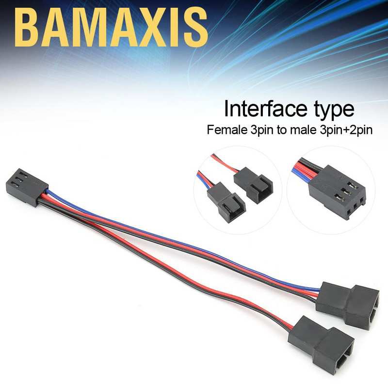 Cáp Chuyển Đổi Bamaxis 3 Pin Female Sang 2 Male Fan Cho Pc