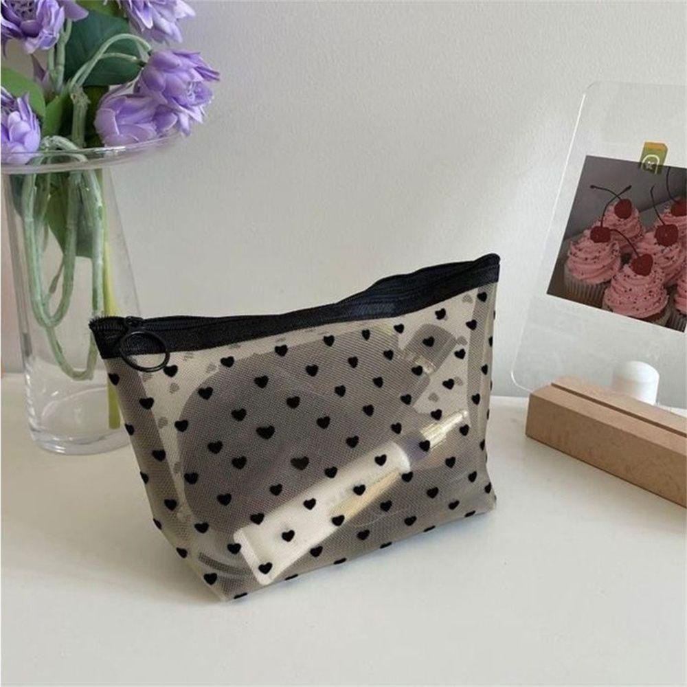♫DAPHNE♫ Transparent Makeup Bags Handbags Storage Pouch Cosmetic Bag Women Toiletry Bag Travel Organizer Pencil Pen Case Zipper Mesh Package