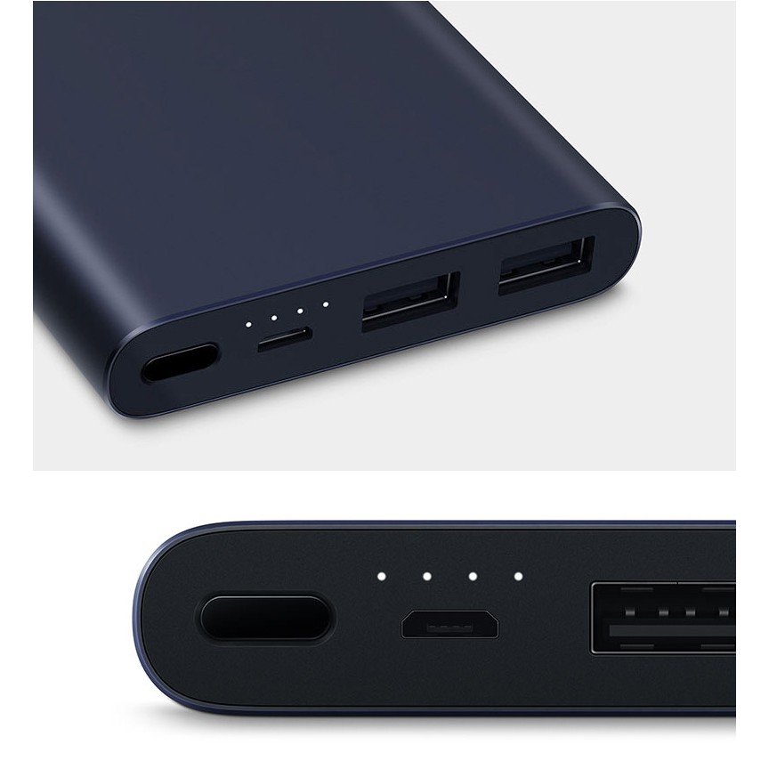 Sạc Dự Phòng Xiaomi Mi Gen 2 Dung Lượng 10000 mAh- Công Nghệ Sạc Nhanh QC 3.0 - Hỗ Trợ  2 Cổng USB Bảo Hành 30 Ngày