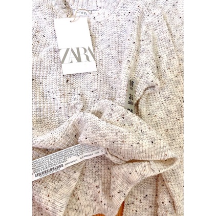 Áo len muối tiêu Zara tqxk