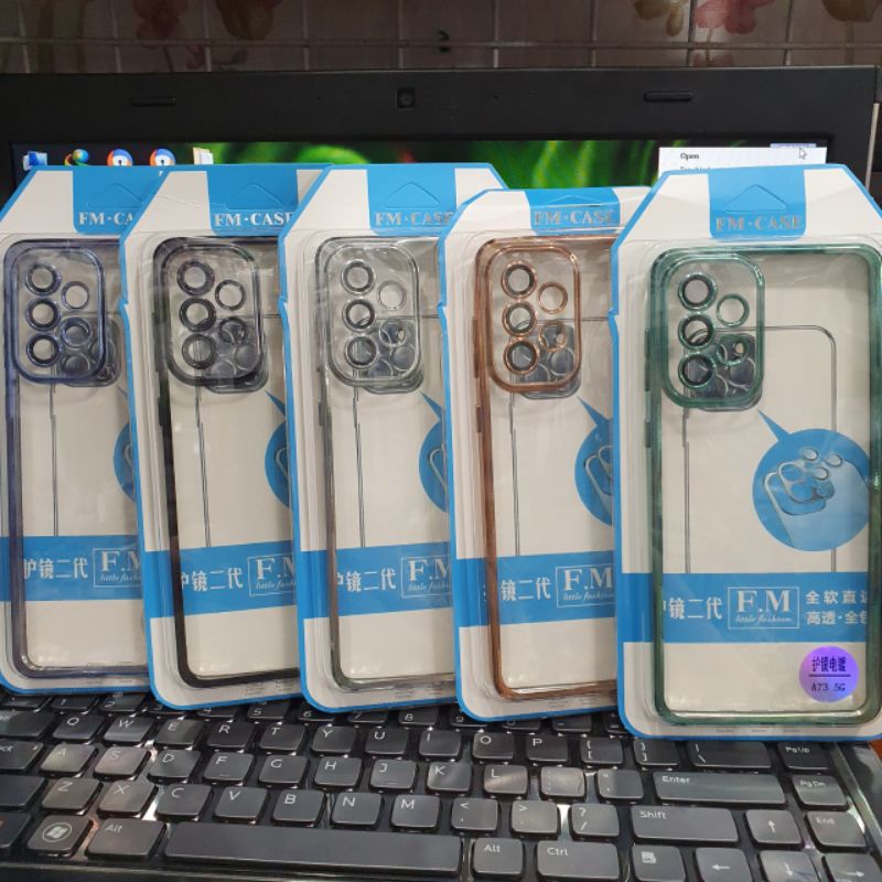 Ốp lưng Samsung amsung A13 4G / A23 / A53 / A73 dẻo trong xi viền màu bóng đẹp bảo vệ camera