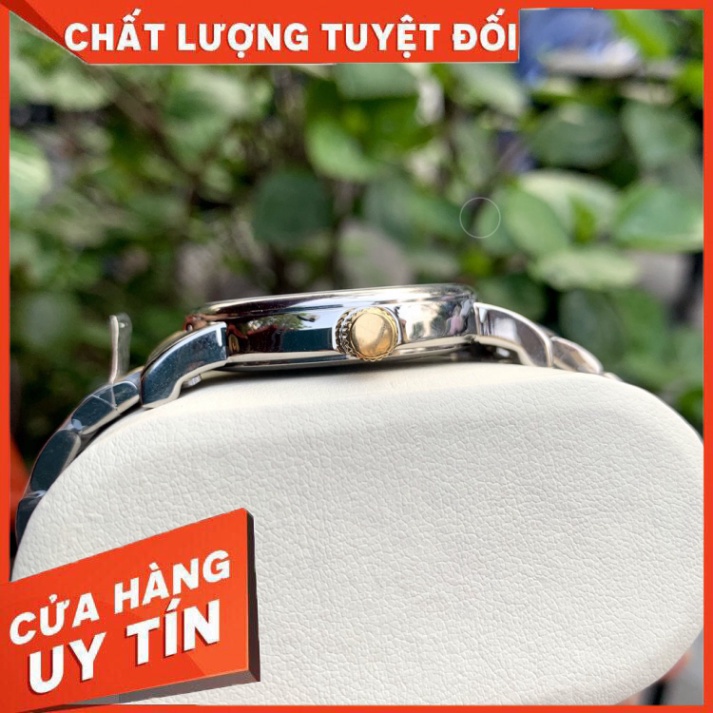 Đồng Hồ Nam citizen Sapphire CZ025 Mặt caro Cọc La Mã Máy Pin Nhật Chống xước Tuyệt Đối