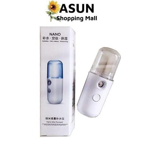 Máy Phun Sương Xịt Khoáng Cầm Tay Nano Mini 30ml Sạc Điện Cáp USB