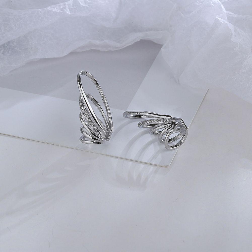 Khuyên Kẹp Vành Tai Nhiều Lớp Không Xỏ Lỗ Phong Cách Punk Thanh Lịch Cho Nữ