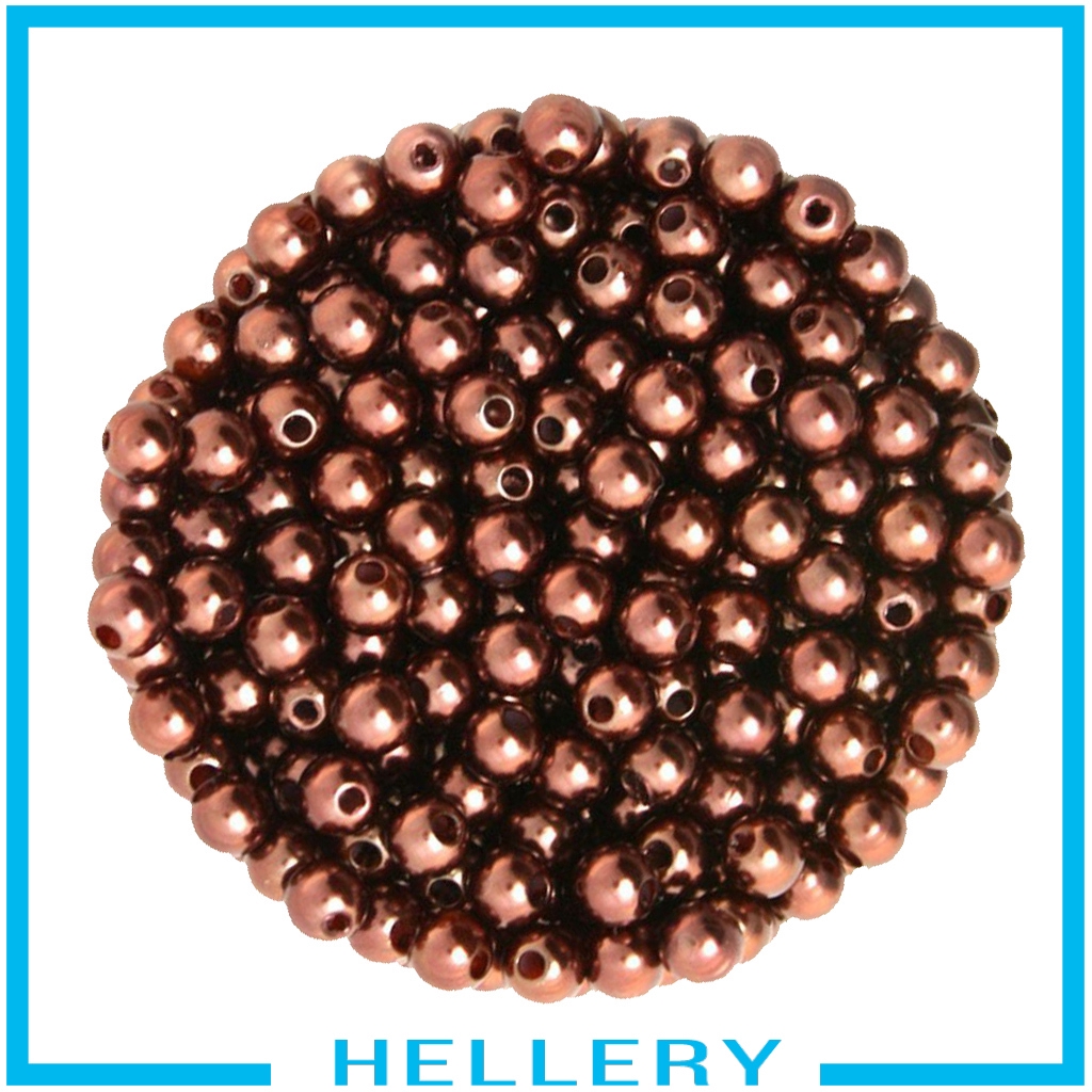 Bộ 500 hạt ngọc trai giả bằng nhựa 6mm chuyên dụng cho làm đồ trang sức