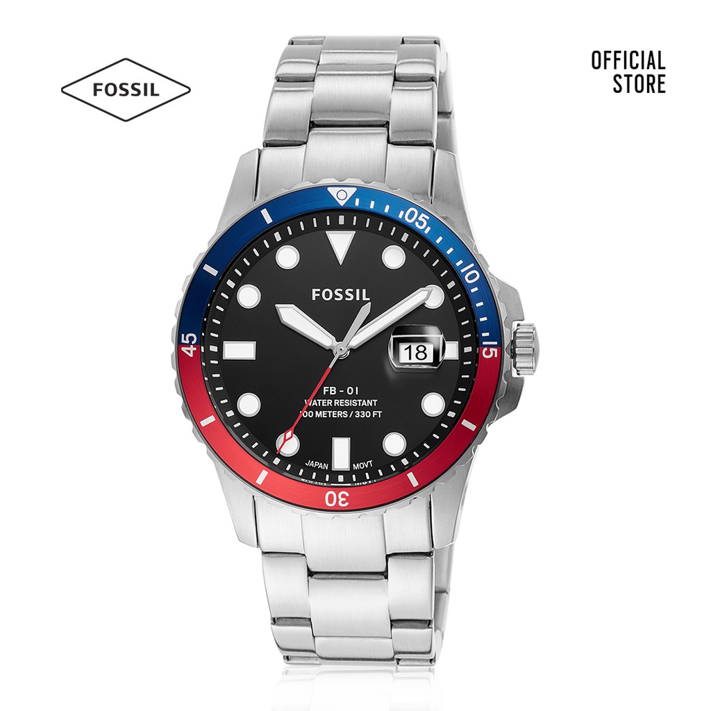 Đồng hồ Kim nam Fossil FB - 01 dây kim loại FS5657 - bạc