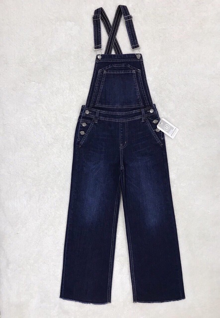 Yếm jeans nử ống rộng tua lai | BigBuy360 - bigbuy360.vn