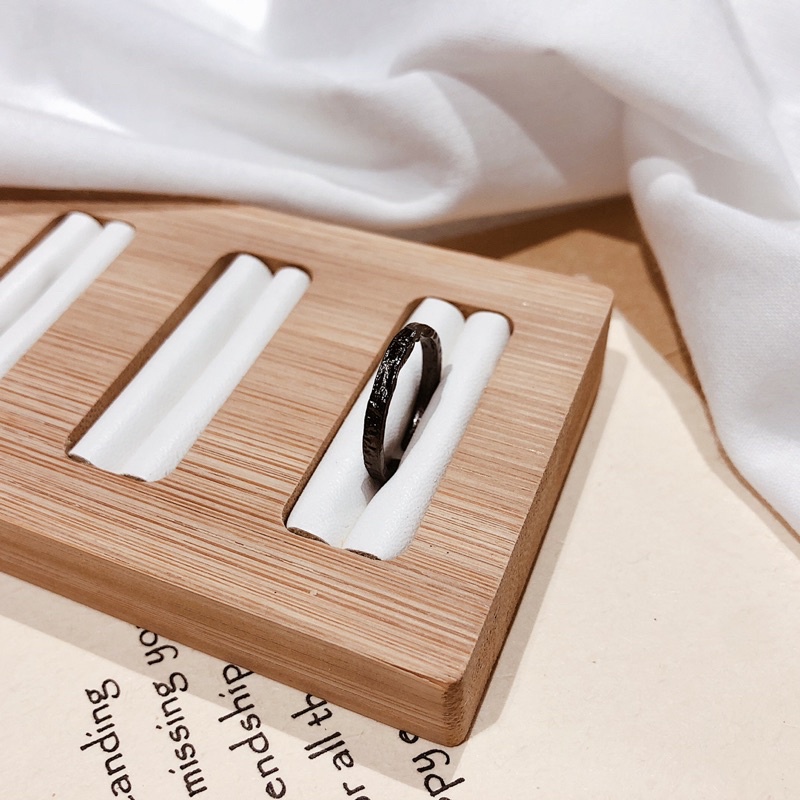 Nhẫn bạc SOFF CLUB S925 mạ thiếc đen không phai, không ra màu