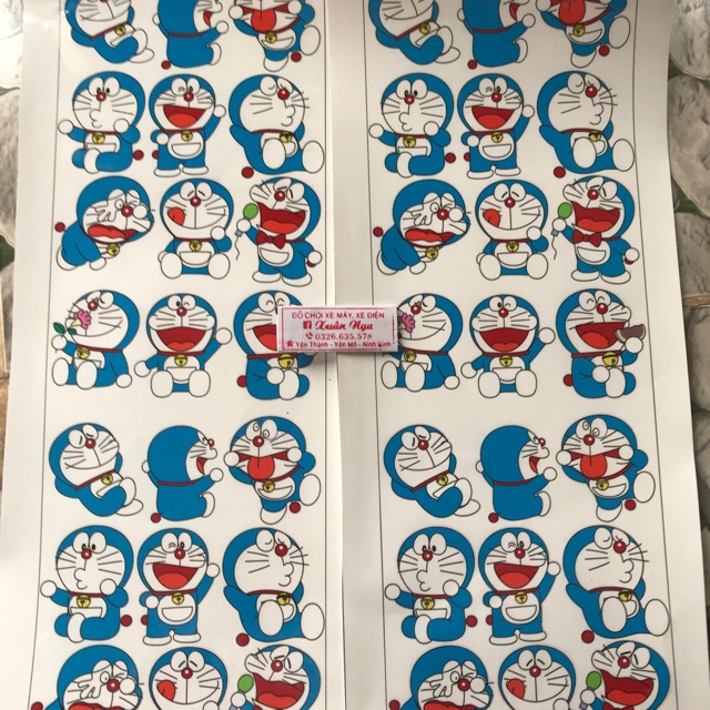 Tấm sticker doraemon