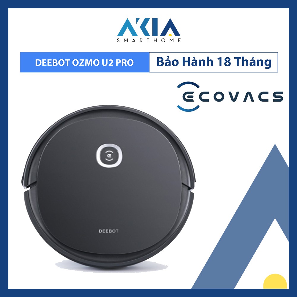 Robot hút bụi lau nhà thông minh Ecovacs Deebot OZMO U2 Pro - Bản Quốc Tế (Chuẩn CE)