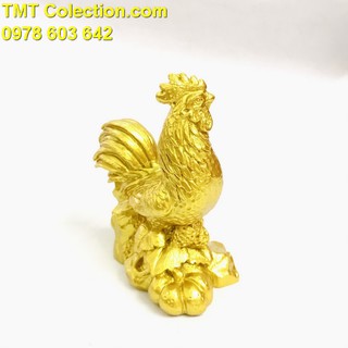 Tượng Con Gà Vàng; Màu vàng; Kích thước 7.5 x 5.5 x 9.5cm (Dài X Rộng X Cao) - SP005239