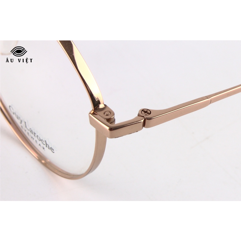 Gọng kính titanium GL 8272 dáng đa giác tròn Full box