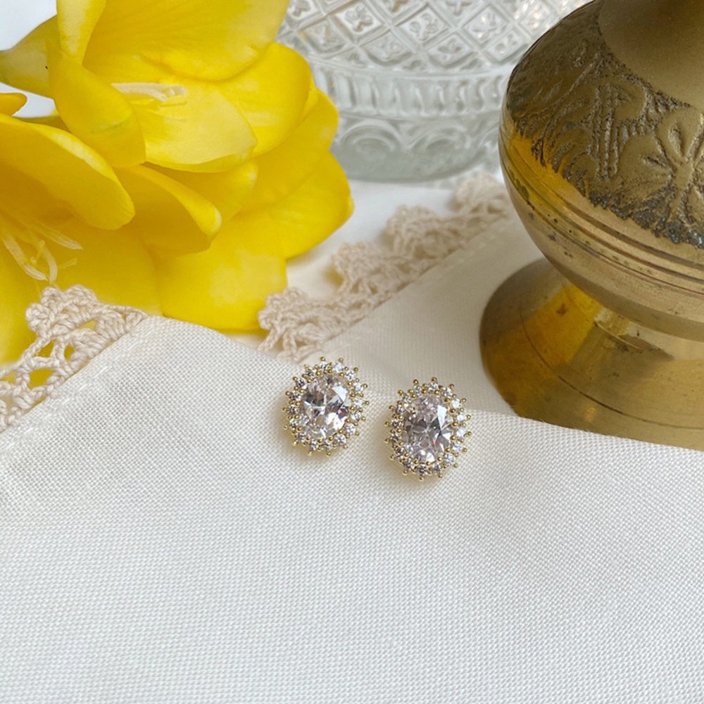 Khuyên Tai Hình Chim Bồ Câu Đính Đá Thời Trang Cho Nữ