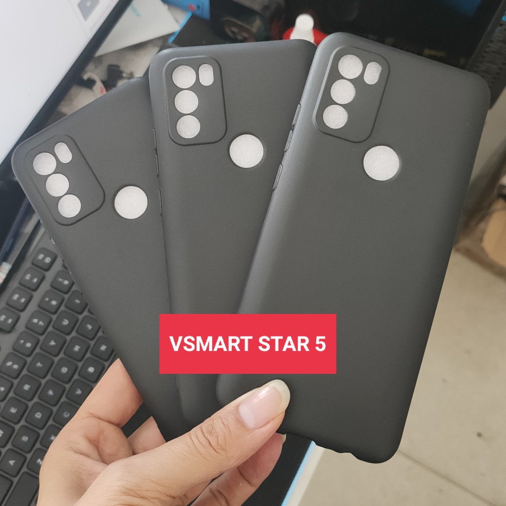 ốp Lưng dẻo TPU Vsmart Star 5 - Đen nhám