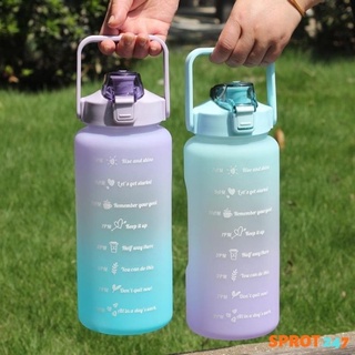 Bình đựng nước 2 lít có mức chia vạch, báo giờ.