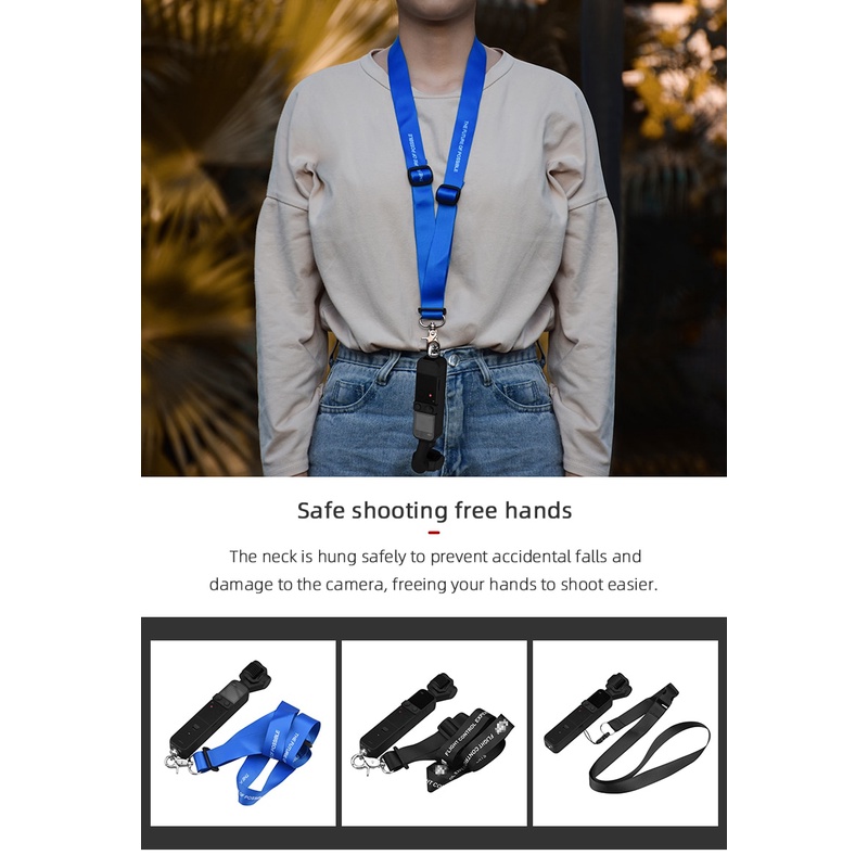 Dây Đeo Cổ Gắn Tay Cầm Chống Rung DJI Pocket 2 Insta360 ONE X2