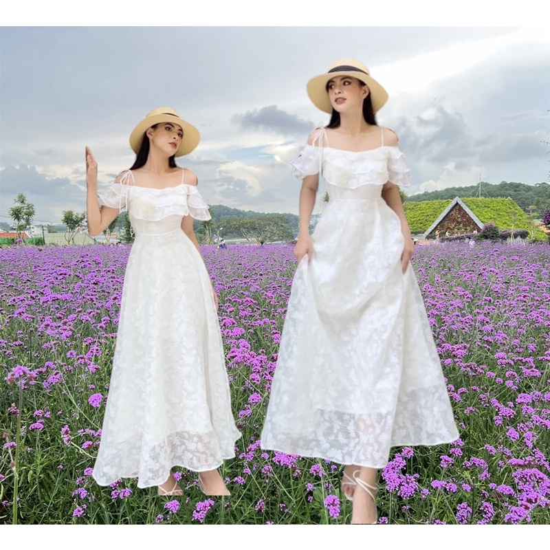 đầm ren maxi bigsize chubby cao cấp tận 120kg (Vicky g - Anitagreen) VT09-0822