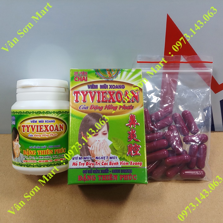 Tyviexoan Đặng Hồng Phước chai nhựa 20 viên nang