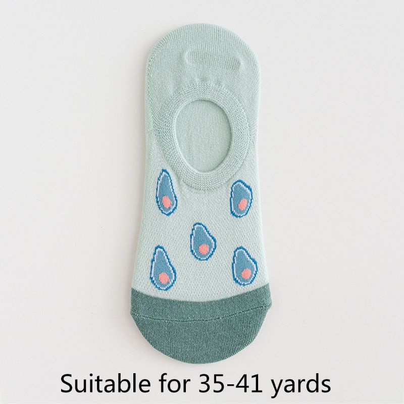 Đôi Vớ Thuyền Họa Tiết Trái Cây Dễ Thương Cho Nữ