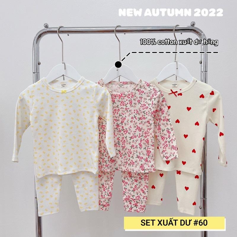SET 3 BỘ COTTON XUẤT DƯ BÉ GÁI