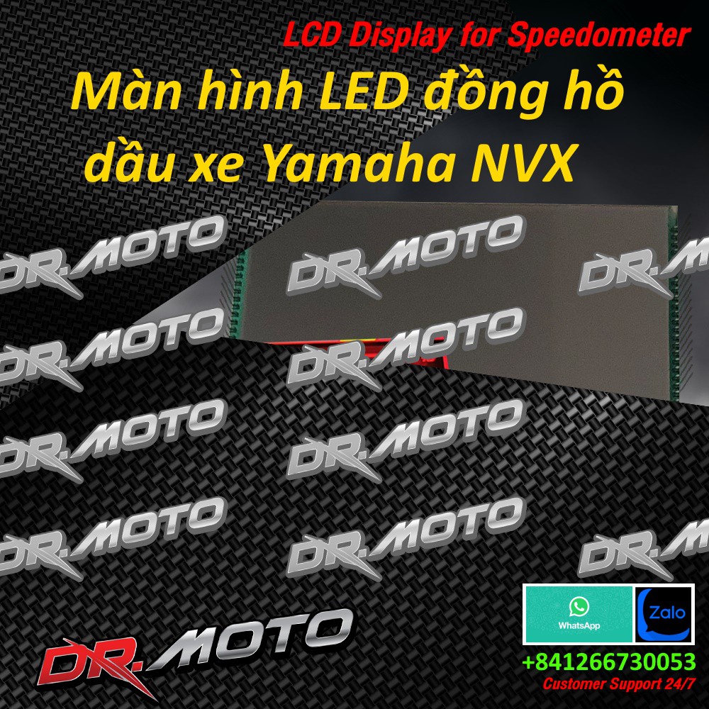 Màn hình LED đồng hồ dầu xe Yamaha NVX, Digital screen for Yamaha Aerox 155, Lcd Display