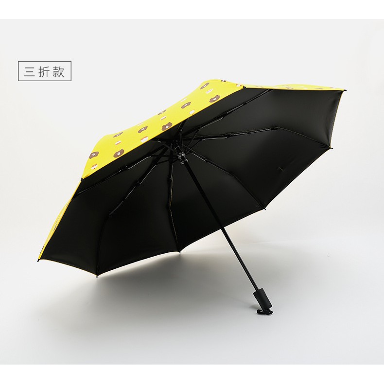 Sỉ hcm Ô Dù Gấp Gọn Gấu Brown màu hồng