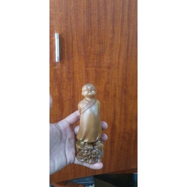 Tượng tùy duyên gỗ bach xanh cao 15