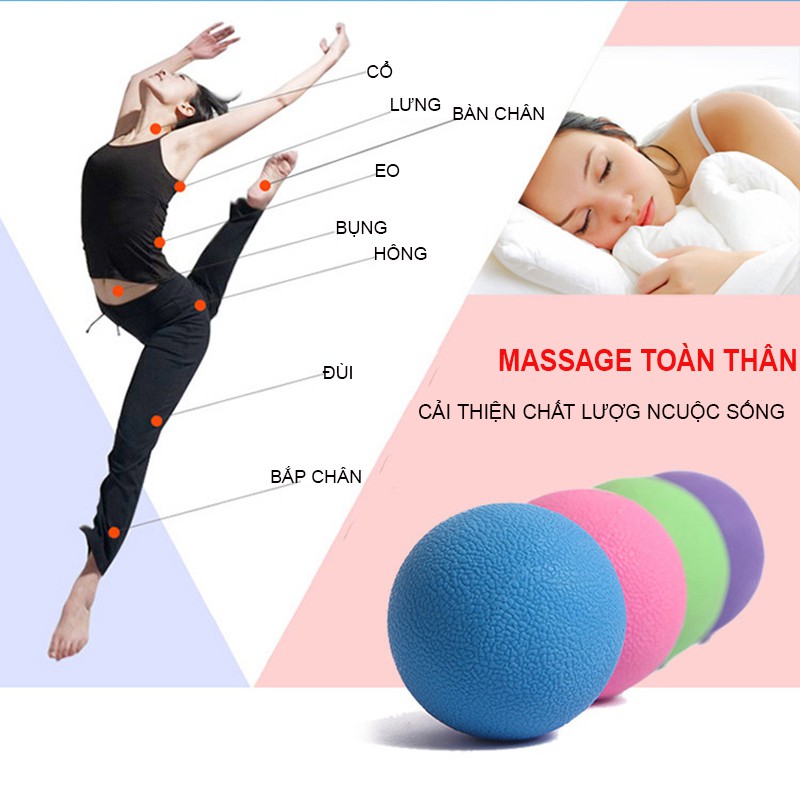 Bóng Đơn Dãn Cơ, Bóng Massage - Giảm Mỏi Phục Hồi Cơ Bắp Cao Cấp