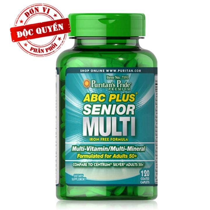 Vitamin và Khoáng chất tổng hợp cho người 50t ABC Plus Senior MultiVitamin 60 viên | BigBuy360 - bigbuy360.vn