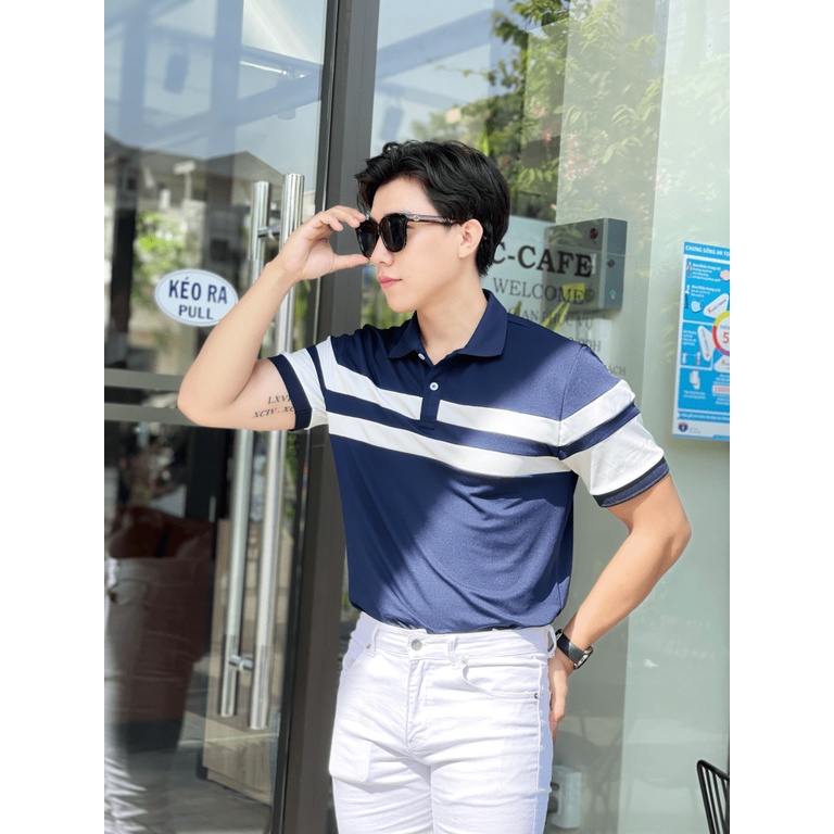 (SIÊU PHẨM HÈ) ÁO THUN NAM TAY NGẮN CỔ BẺ THỜI TRANG NAM CÁ TÍNH , TÔN DÁNG FORM ĐẸP CHO CÁC ANH EM KME STORE