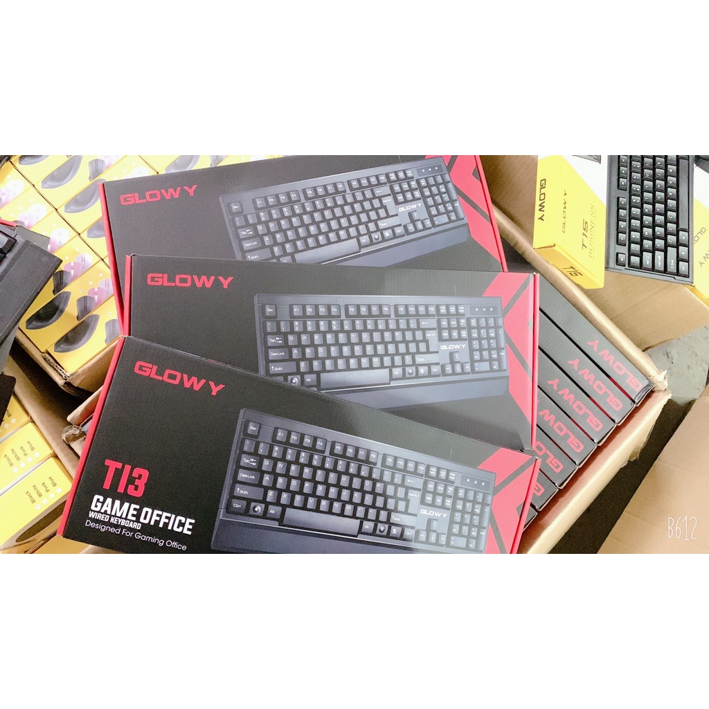 Bàn Phím Văn Phòng,Bàn Phím Máy Tính PC Glowy T13 Có Dây Cổng Usb