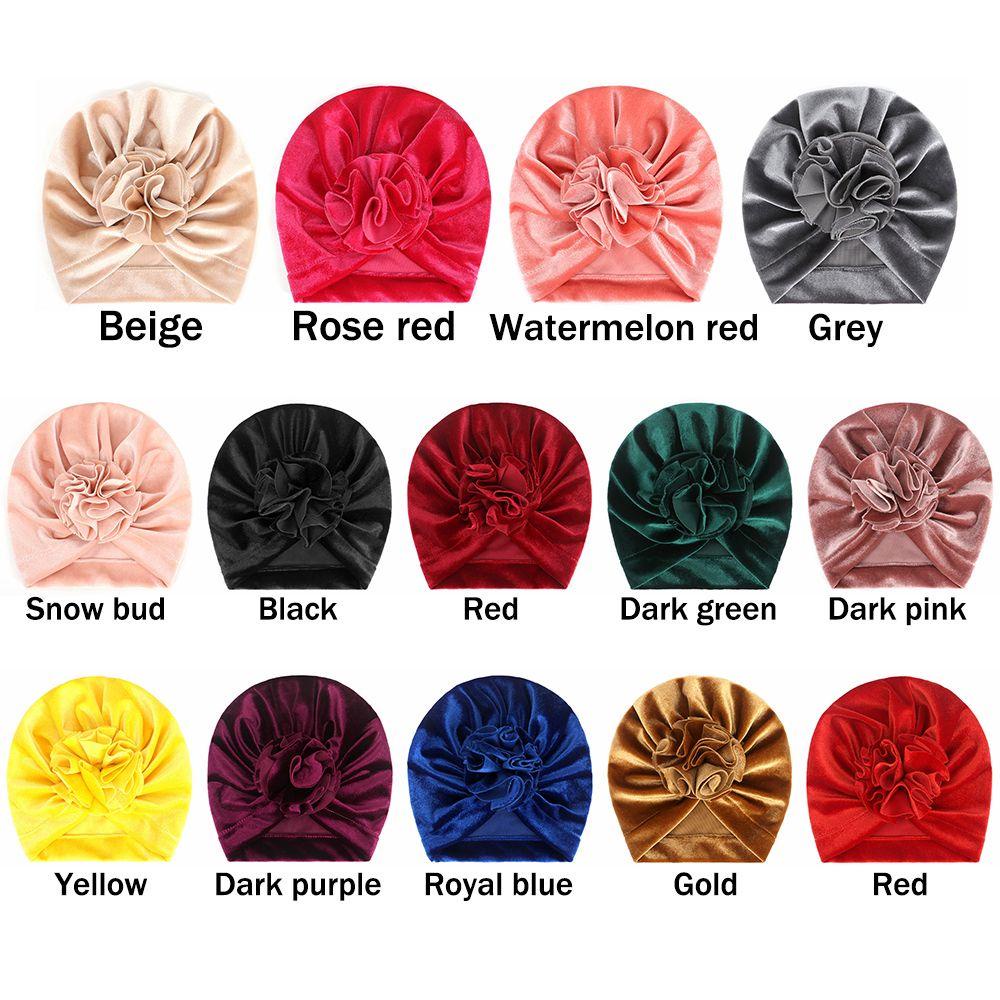 Khăn Turban Bằng Nhung Co Giãn Thắt Nút Dành Cho Trẻ Sơ Sinh