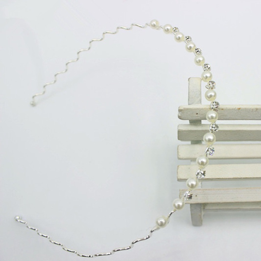 Cài tóc đính đá và ngọc trai giả phong cách Hàn Quốc thanh lịch dành cho nữ