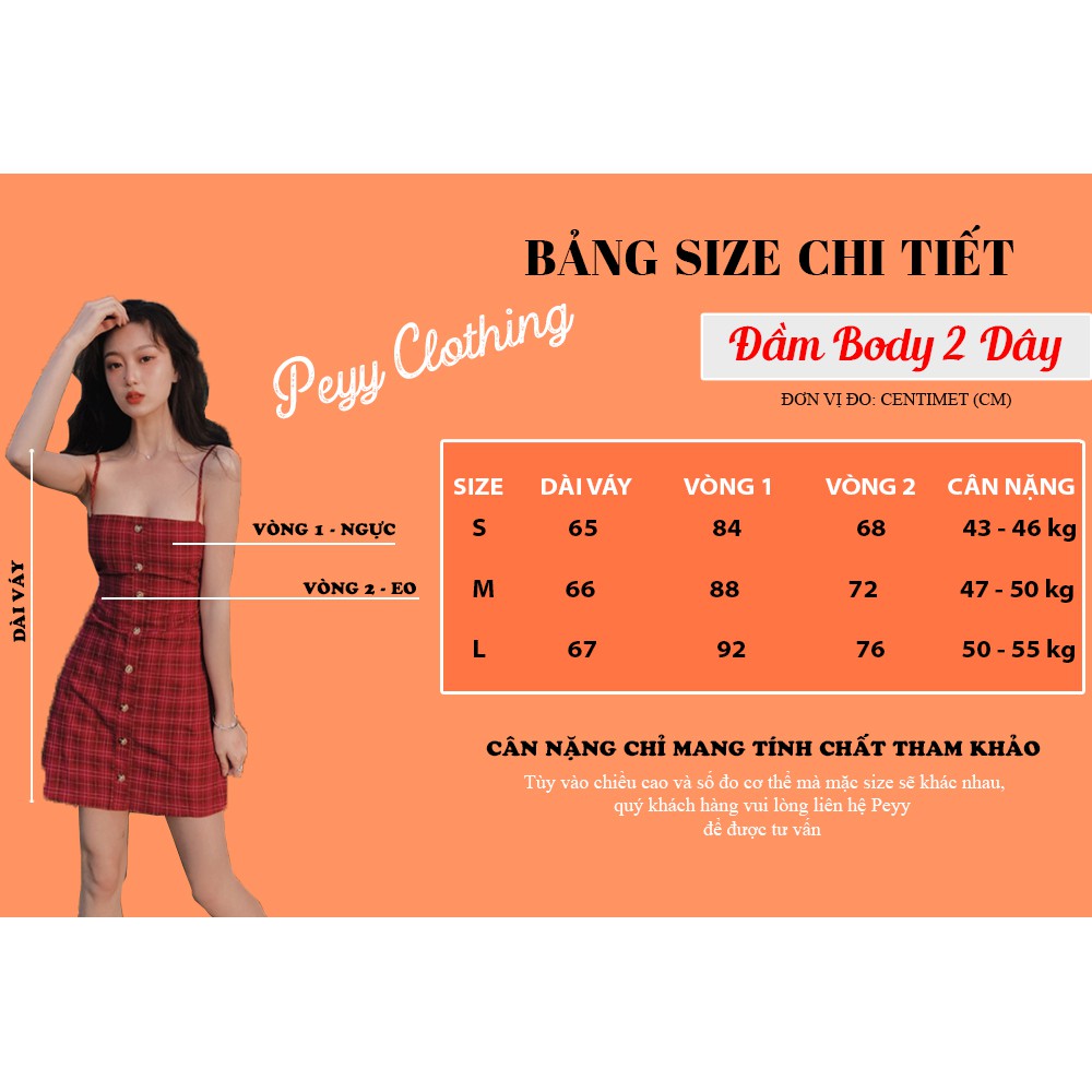Váy 2 dây body 💖 Đầm body 2 dây phối khuy ulzzang Hàn Quốc V19 - Peyy Clothing | BigBuy360 - bigbuy360.vn
