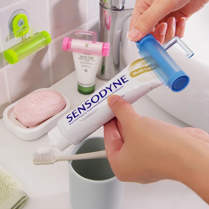 Dụng Cụ Cuộn Kem Đánh Răng/Giá Đỡ Gắn Tường Tiện Lợi Dành Cho Nhà Tắm