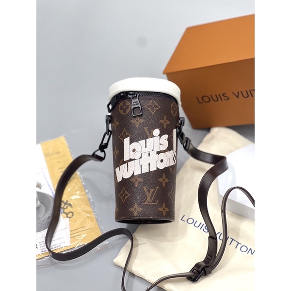 Túi hình Cốc L.V Chất Liệu Da PU đẹp phong cách SPF - Túi Đựng Cốc L.V cao cấp cho nam và nữ