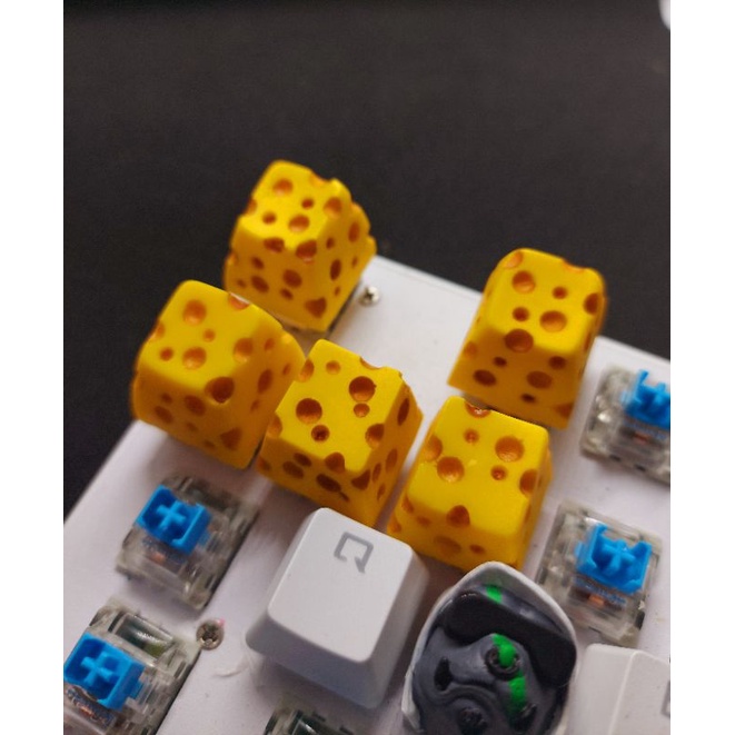 Keycap cheese (phomai) trang trí bàn phím cơ phiên bản đặc biệt