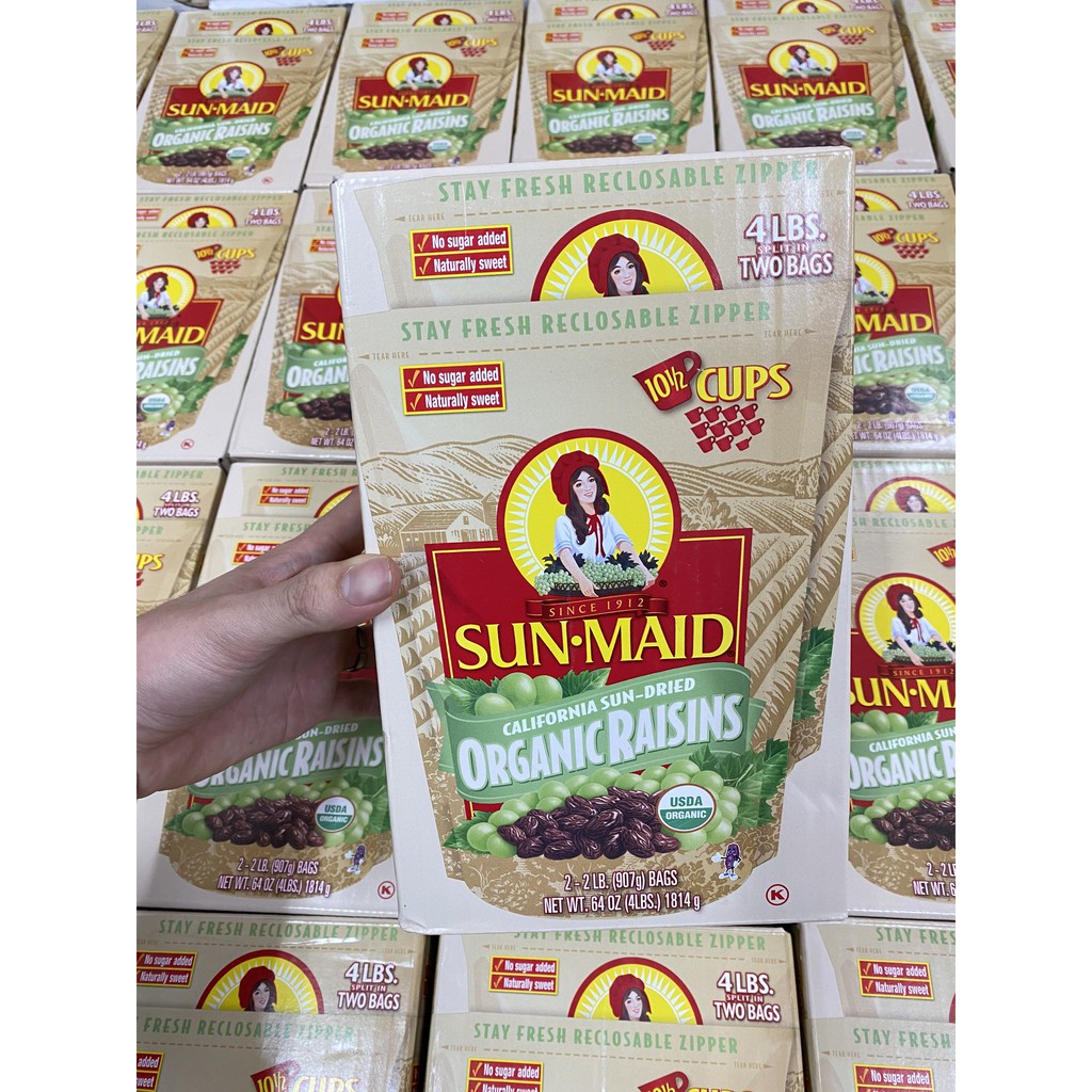 Nho khô Sun-Maid Organic Raisins 1814g