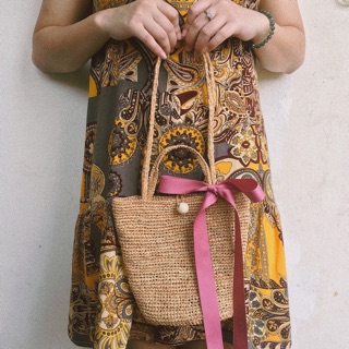 Túi cói handmade đi biển