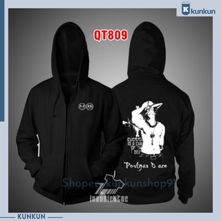 Áo Khoác Hoodie Nỉ ACE - One Piece Mũ Rơm Cực Chấ