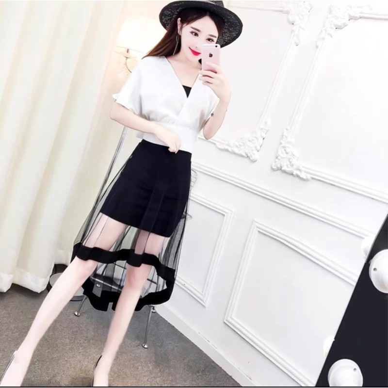 Chân váy umi quây lưới siêu xịn sò. Sỉ 85k