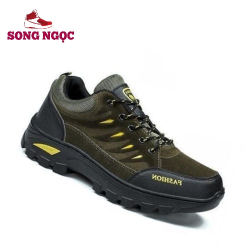 GiàyThể Thao  Nam Giày Sneaker kiểu dáng mầu bộ đội đế đúc tăng ma sát đi phượt leo núi dã ngoại chắc bền hd31