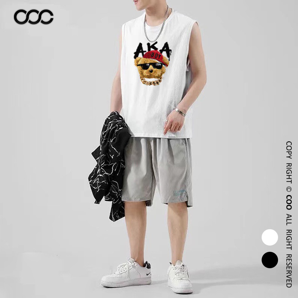 Áo ba lỗ Coo phom Unisex nam nữ cotton form rộng , áo sát nách TS001 | BigBuy360 - bigbuy360.vn