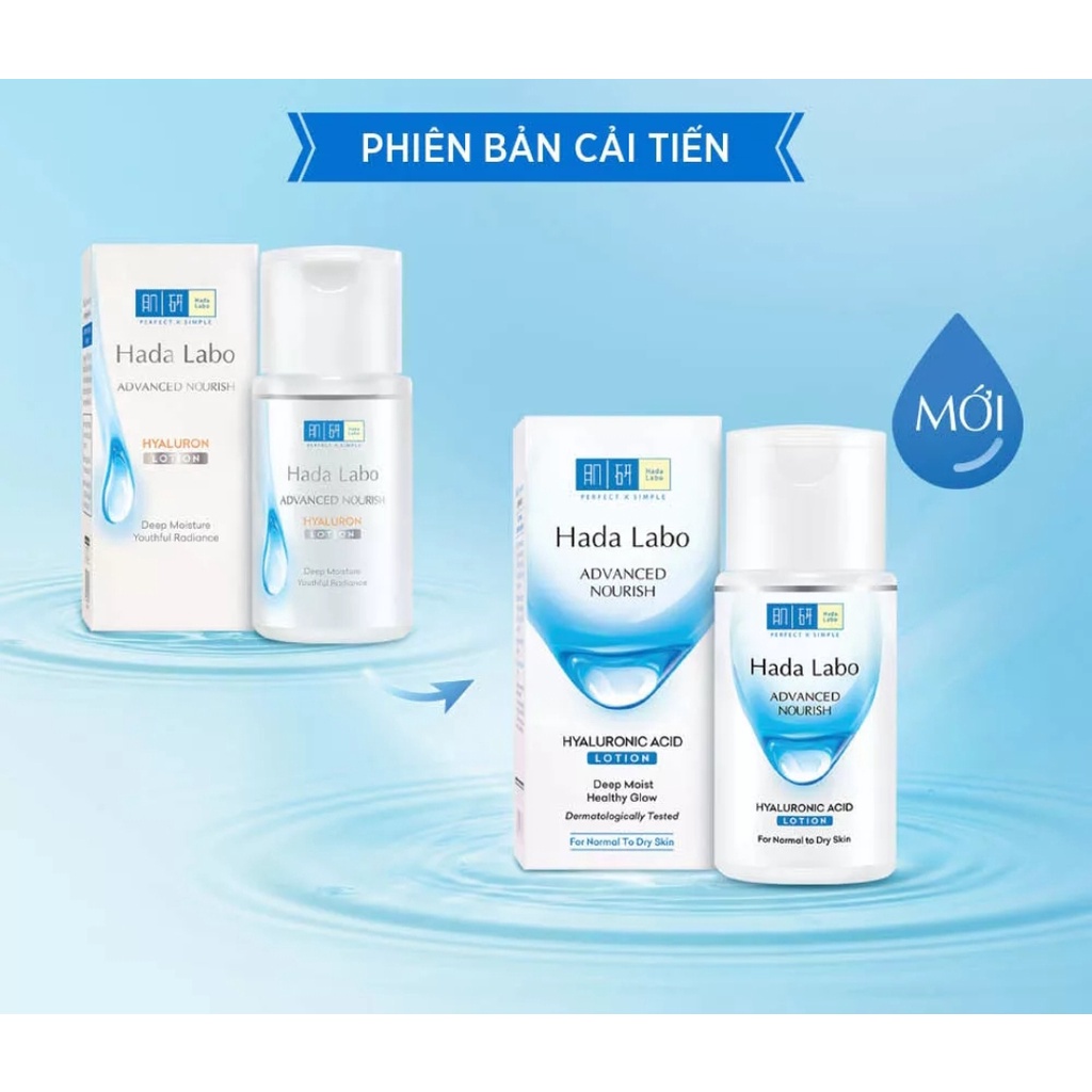 Dung dịch dưỡng ẩm tối ưu Hada Labo Advanced Nourish Lotion Hyaluronic Acid dùng cho da thường và da khô 100ml/170ml