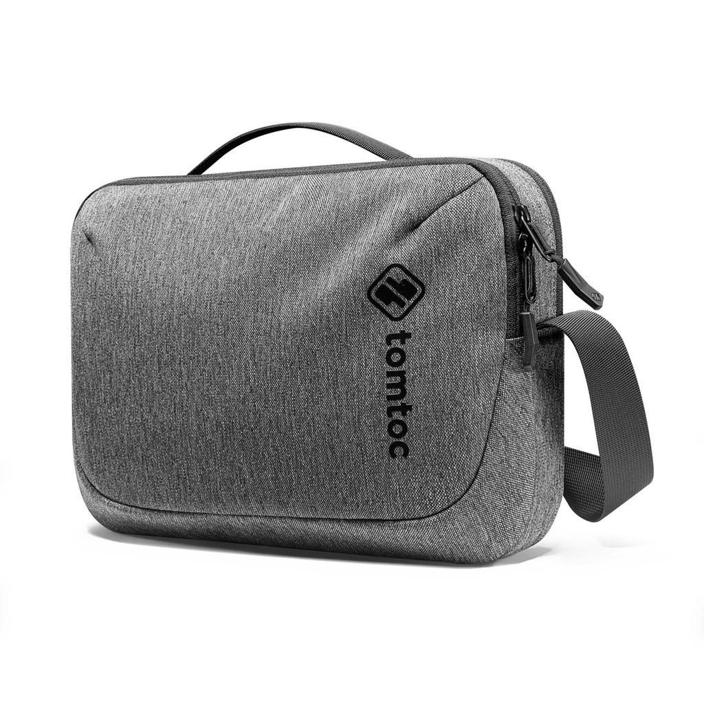 Túi đeo chéo TOMTOC Crossbody for Tech Accessories &amp; iPad Pro / Tablet 11inch Gray - H02-A01G - Phân Phối Chính Hãng