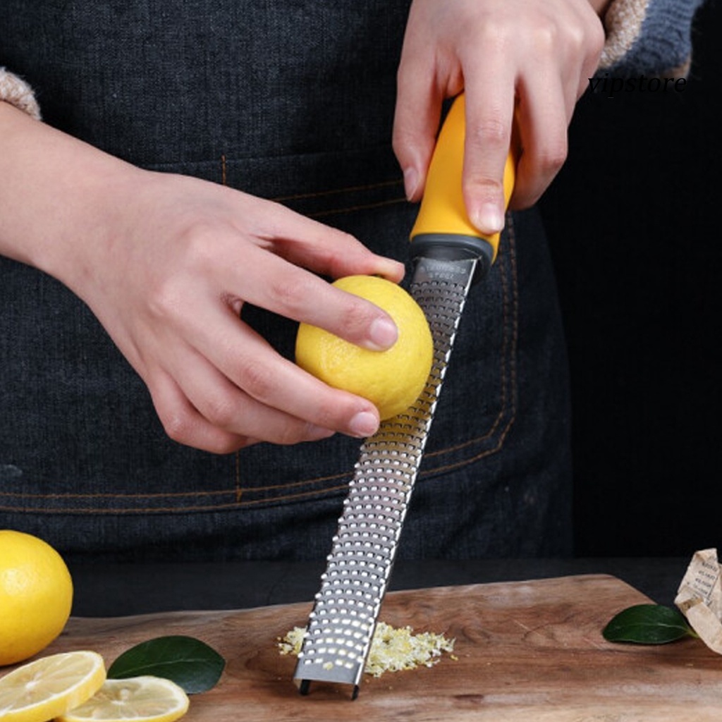 【VIP】  Cheese Grater Razor-sharp Blade Rust-proof Stainless Steel Rubber Handle Lemon Planer for Baking