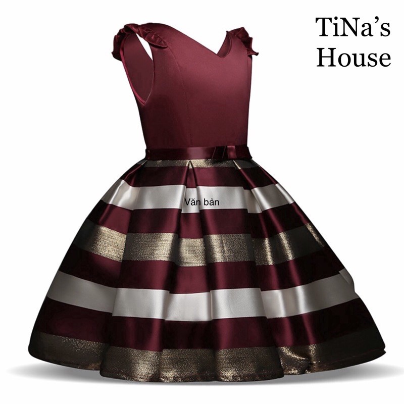 Đầm Công Chúa Kiểu Dáng Sát Nách, Cổ Tim vs Phối Nơ... Cho Bé Từ 02-07Tuổi.